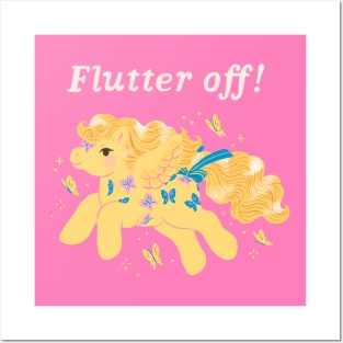 Flutter off! Posters and Art